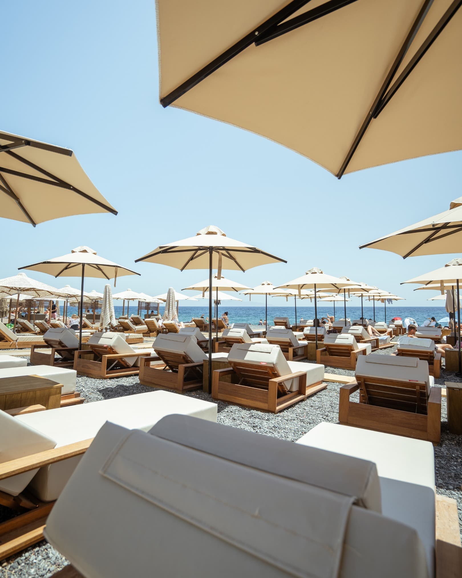 The deck at The Spring Santorini